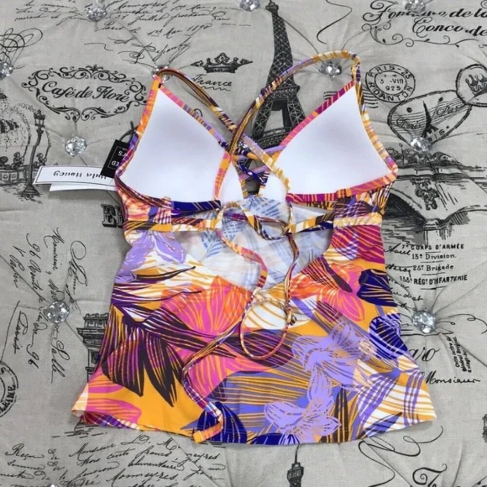 Hula Honey Juniors' Strappy Tank SWIM TOP - Picture 5 of 7